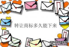 转让商标多久能下来？